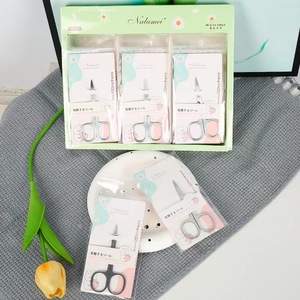 Ciseaux à sourcils en acier inoxydable, pointe incurvée, lame arrondie pour maquillage et usage beauté - Product Image 2