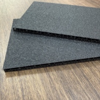 Panneau alvéolé en PP texturé rugueux de 7 mm pour flight case, feuille alvéolée double couche en plastique, panneau alvéolé mat épais Astroboard