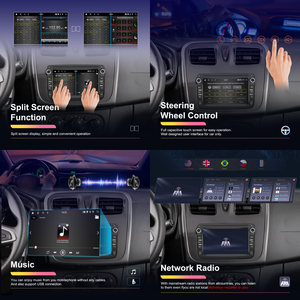 Hikity cho Dacia Khăn lau bụi Renault LADA <span class=keywords><strong>7</strong></span>-inch <span class=keywords><strong>Android</strong></span> Car đài phát thanh không dây Carplay <span class=keywords><strong>Android</strong></span> Auto GPS Wifi/GPS autoradio bán buôn - Product Image 3