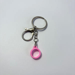 KR017 llavero de silicona tapa para brillo de labios y bálsamo promoción creativa regalo llavero tapa para cosméticos bálsamo labial tapas cubierta - Product Image 3