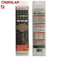 Control Remoto Universal para TV RM-L1130+X PLUS de Primera Marca, Modelos Mixtos, 3 Teclas de Acceso Rápido, Código Fijo, Material ABS