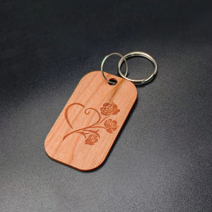 <span class=keywords><strong>Rfid</strong></span> Hout Nfc Keyfob 13.56Mhz Lidmaatschapskaart Social Media Sleutelhanger Houten Label - Product Image 6