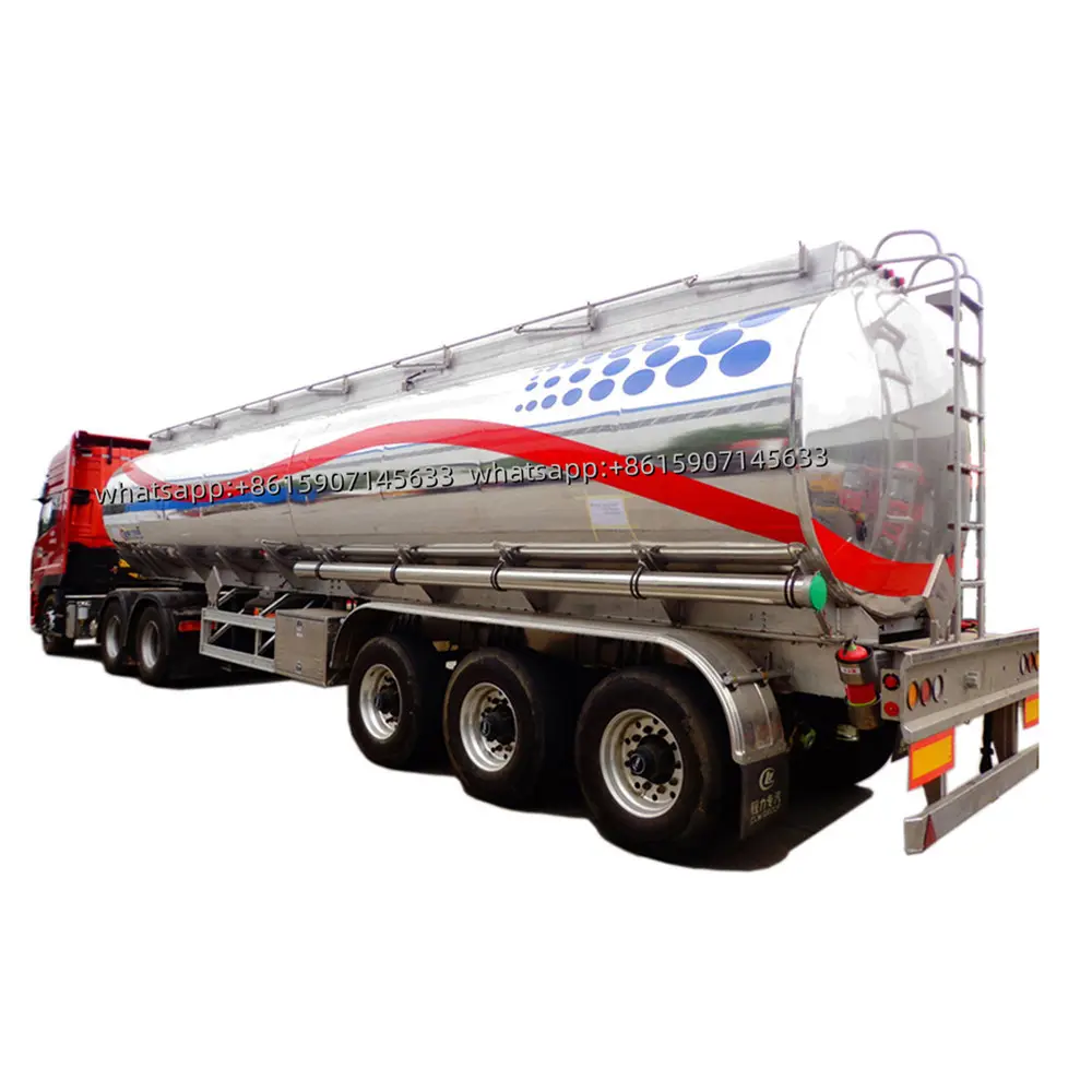 CLW Group China Factory Carburant Diesel Essence Transport 45000 litres Remorque citerne à carburant en aluminium à vendre en Arabie Saoudite