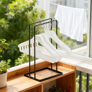 <b>Clothes</b> Hanger <b>Storage</b> Rack Rectangle Standing Type 3 Floors Detachable Hanging Organizer - Product Image 3
