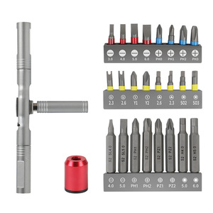 27 Piece Screwdriver Bit Set With T Type Ratchet Wrench Phillips Flathead Bits For Diy Repair Tools - Product Image 2