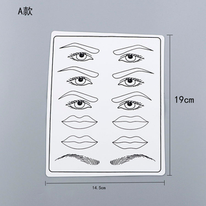 Piel Sintética Gruesa para Práctica de PMU, Almohadilla de Entrenamiento Personalizada para Delineador de Ojos, Cejas y Labios, para Práctica de Maquillaje Permanente - Product Image 2
