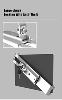 Koford 360 Derece Hırsızlığa Karşı Metal TB002A iPad ve Tabletler için Tablet PC Standı