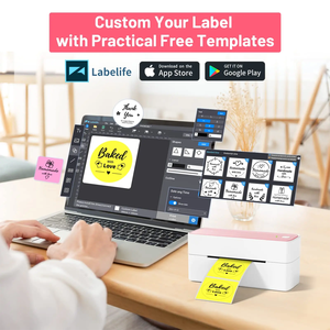 Phomemo เครื่องพิมพ์ฉลากการจัดส่ง PM241BT เครื่องพิมพ์ความร้อนไร้สาย4x6สำหรับ shopify AMZ เครื่องบาร์โค้ดเดสก์ท็อป - Product Image 6
