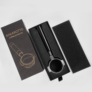 Portafiltro Cavo Senza Fondo Kakaro 58mm in Acciaio Inossidabile a Doppio Manico E61 Grimaldi <span class=keywords><strong>Matto</strong></span> Aibao Rocket Lighters per Caffè - Product Image 2