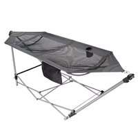 Nouveau produit 2024 plage Portable hamac chaise avec support pliant jardin balançoire lit autoportant avec sac de transport