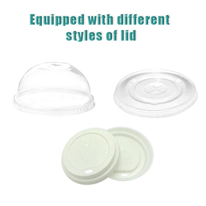 一次性可堆肥透明塑料聚乳酸杯2盎司品酒杯带盖聚乳酸杯 - Product Image 5