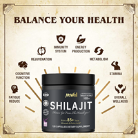 Capsule de Shilajit Pur à Vendre Chaud, Extrait Naturel pour Renforcer le Système Immunitaire, Riche en Minéraux et Acide Fulvique