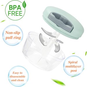 BST Happy <b>Chopper</b> Mini Meat Mixer Colorful Plastic Stainless Steel Eco-Friendly Manual Kitchen Tool for Fruit <b>Vegetable</b> Garlic - Product Image 5