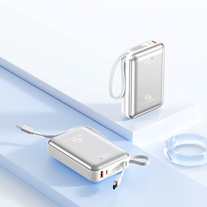 Portable 20000mAh <b>Power</b> Bank 45W Fast Charging <b>Laptop</b> Powerbanks Built-in <b>Cable</b> Type-C with Digital Display - Product Image 1