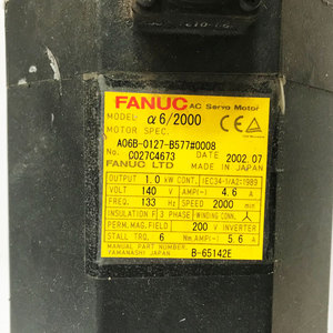 Motor Servo AC FANUC A06B-0127-B577 # 0008 Para Máquinas CNC A06B0127B577 Para PLC PAC y Controladores Dedicados - Product Image 2