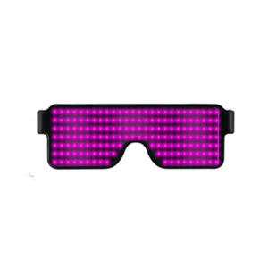 Gafas LED Inteligentes con Iluminación UV400, Marco de PC, Control Táctil, Luces Intermitentes de Colores para Fiestas y Eventos Musicales, Hechas en Shenzhen - Product Image 1