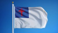 Drapeaux chrétiens imprimés numériquement en polyester, imperméables, écologiques et infroissables, 3x5 pieds