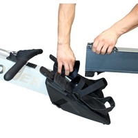 Rameur d'air commercial pliable en fer robuste pour salle de sport, capacité maximale de 300 kg, marque XRHD, garantie 1 an
