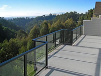 Garde-corps en verre Offre Spéciale Luxseal Design moderne en aluminium pour balcon main courante d'escalier