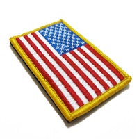 Patch brodé avec logo de vêtement, emblème avec support, prix d'usine