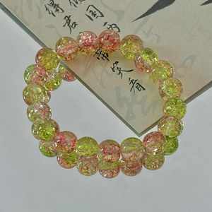 Sweet Style Crystal <b>Beaded</b> <b>Bracelet</b> for Women 10mm <b>Bracelet</b> Beads Stretch Crackle Glass Bead <b>Bracelets</b> for Women Jewelry - Product Image 2