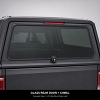 Kanopi Bak Truk Modular Aluminium Warna Hitam Doff Penutup Bak Pikap Lampu Rem LED Pintu Belakang