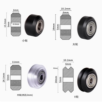 Roues de poulie en nylon à synchronisation Offre Spéciale pour imprimantes 3D Roue en plastique à roulement en alliage avec roulement POM personnalisable pour les industries de la salle de sport