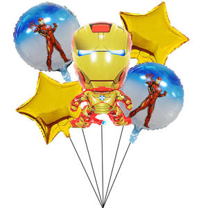 <span class=keywords><strong>Super</strong></span> héros enfants joyeux anniversaire fête décorations fournitures feuille d'aluminium ballon ensemble - Product Image 5