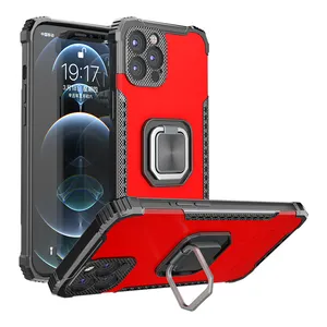 Aangepaste Siliconen Tpu Hardware Beugel Ring Licht Mobiele Telefoon Case Voor Iphone 12 Pro Max Voor Xiaomi 11 Lite Redmi Note 10 Pro 4G