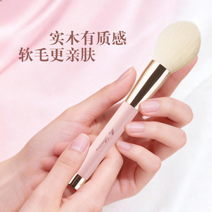 Ensemble de pinceaux de maquillage Cangzhou, 14 pièces, magnétique, rose doré, poils synthétiques, manche en bois, application du fond de teint - Product Image 3