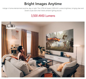 Hot Sale <strong>ViewSonic</strong> LX700-<strong>4K</strong> High Brightness <strong>4K</strong> HDR Laser Projector 3500ANSI Lumen 1.36x Zoom 240HZ for Home Theater Proyector - Product Image 2