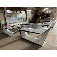 Meilleure vente Nouveau design Bureau de direction L Table de direction et chaise combinées Vente en gros de mobilier de bureau