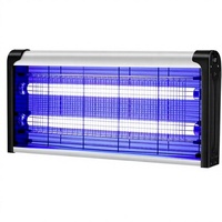 Tueur de moustiques électronique en aluminium T8 2*10 2*15 2*20, lumière UV anti-moustiques (4-40W)