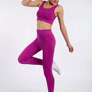 Summer Casual Yoga <b>Set</b> Workout 2 Piece 100% Cotton Seamless <b>Sexy</b> Bra High Waist Shorts Yoga Outfits Gym Sport Suit - Product Image 1