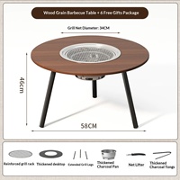 Réchaud de camping multifonctionnel réglable pour pique-nique en plein air, table à thé, barbecue, cuisinière