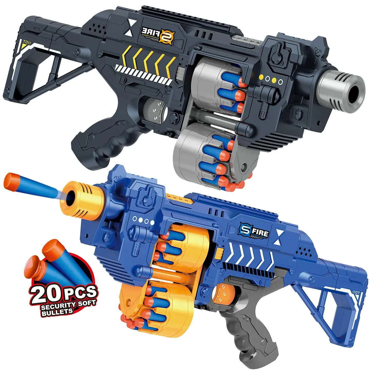 DIY Assemble EVA Soft Simulation Toy Gun For Boys Electric Foam Dart Blaster Set with Sound Electric soft bullet gun