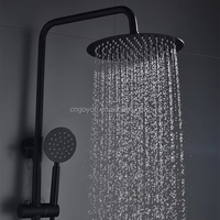 Robinet de douche et de baignoire thermostatique contemporain en laiton, avec cartouche céramique, monocommande, à fixation murale, pour usage hôtelier et domestique, vente en gros