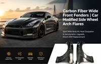 Garde-boue en fibre de carbone pour Tesla Model 3/Y avec revêtement anti-UV de qualité supérieure, prix de gros direct usine