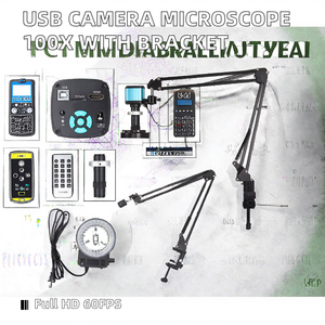 産業用USB顕微鏡カメラ100xレンズ折りたたみブラケットリモート電子溶接修理用LEDライト<span class=keywords><strong>DIY</strong></span>増幅用 - Product Image 3