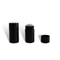 Contenants de déodorant en plastique noir 15G, tubes ronds vides à mécanisme rotatif pour déodorant solide fait maison