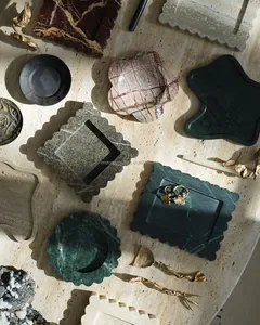 Nouveau Design Naturel Brun <span class=keywords><strong>Marbre</strong></span> <span class=keywords><strong>Plateau</strong></span> Dessous De Verre Bijoux <span class=keywords><strong>Plateau</strong></span> De Rangement <span class=keywords><strong>Table</strong></span> Ornements Décoration De La Maison De Luxe Platos Vanity Tray - Product Image 6