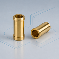 Cilindro de microsonda de resorte de latón torneado por CNC suizo personalizado para sondas de resorte y ensamblajes de interfaces de prueba