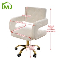 Chaise de technicien de manucure pour salon de beauté, chaise d'attente, tabouret, chaise de manucure