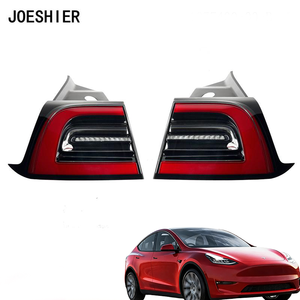 Accesorios para autos JOESHIER, luz trasera exterior de 3 pines para Tesla M3 US 17-20, conjunto de faros delanteros, luz diurna LED, lente de faro. - Product Image 1
