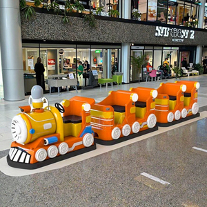 12 Chỗ trung tâm mua sắm vui chơi giải trí du lịch trackless Train Rides 2025 Mini voi xanh không theo dõi tàu du lịch - Product Image 1