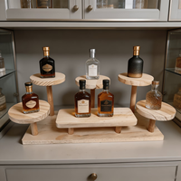 Étagères de présentation en bois massif multicouche, petites étagères de bureau en bois pour bibelots, mini étagères en bois