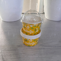 Vasos de Papel Desechables de 3oz y 5oz para Yogurt Congelado, Gelatina, Fruta, Helado, para Tiendas de Postres, Comida para Llevar, Empaque para Sundae, Impresión Personalizada