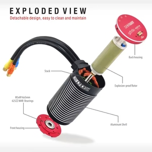 Moteur Brushless ROCKET RC V2 4268 <span class=keywords><strong>4274</strong></span> 4282 4292 et Combo ESC 130A 160A pour Pièces de Voiture 1/8 1/10 - Product Image 6