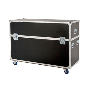 2 trong 1 Màn hình LED <span class=keywords><strong>LCD</strong></span> TV <span class=keywords><strong>ATA</strong></span> kép trường hợp tùy chỉnh được trang bị Heavy Duty 3/8 "Plasma TV chuyến bay Trường hợp Chất lượng cao nhôm Road trường hợp - Product Image 3