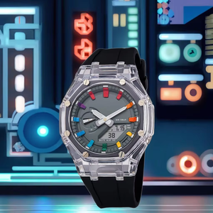 Reloj Mecánico Automático de Lujo para Hombre, Acero Inoxidable, Esfera Acrílica, Cronógrafo de Moda para Negocios, Resistente al Agua 10m - Product Image 2